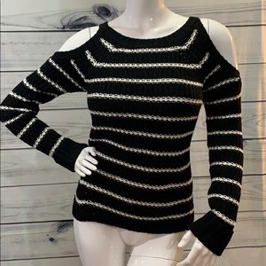 Hippie Rose Cold Shoulder Knit Sweater
